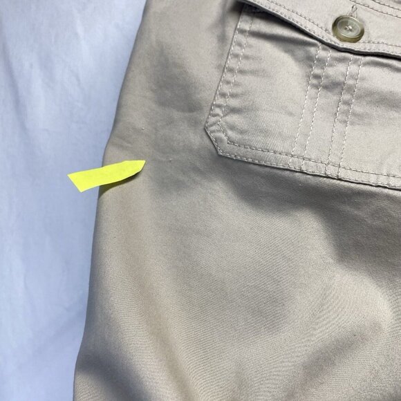 Old Navy Maternity Cuffed Ankle Pants Women Size 2 Khaki Stretch With Pockets - Picture 5 of 16